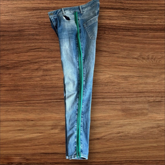 Denim Hunter Custom Fit Lucy High Rise Side Stripe Skinny Jeans Size 28 Blue - Picture 5 of 10